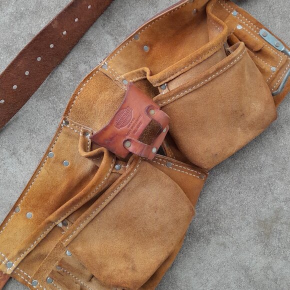 Men's Nicholas Heavy Split Cowhide Tool Belt NO 491X - Picture 1 of 11